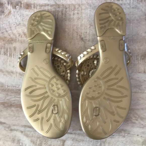 ☀️Jack Rogers Georgica Jelly Sandal {Gold} 5 - Picture 5 of 6